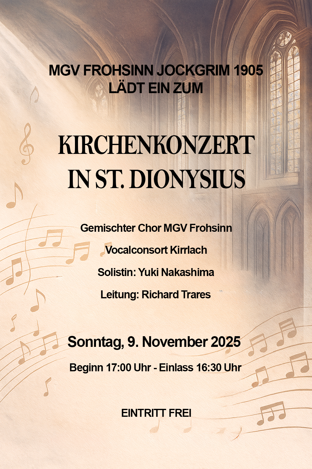 Kirchenkonzert Plakat