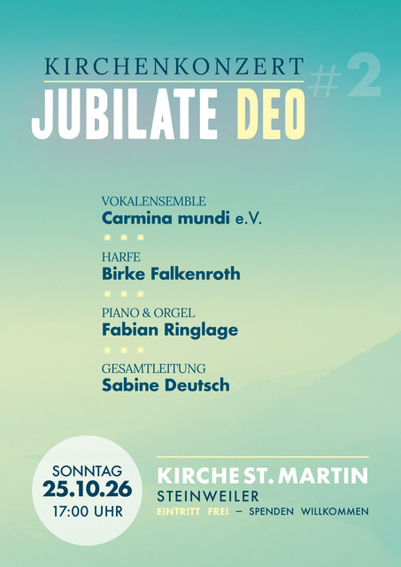 Kirchenkonzert Jubilate Deo 2026